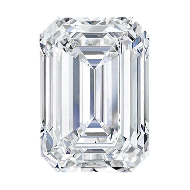 Emerald cut diamond