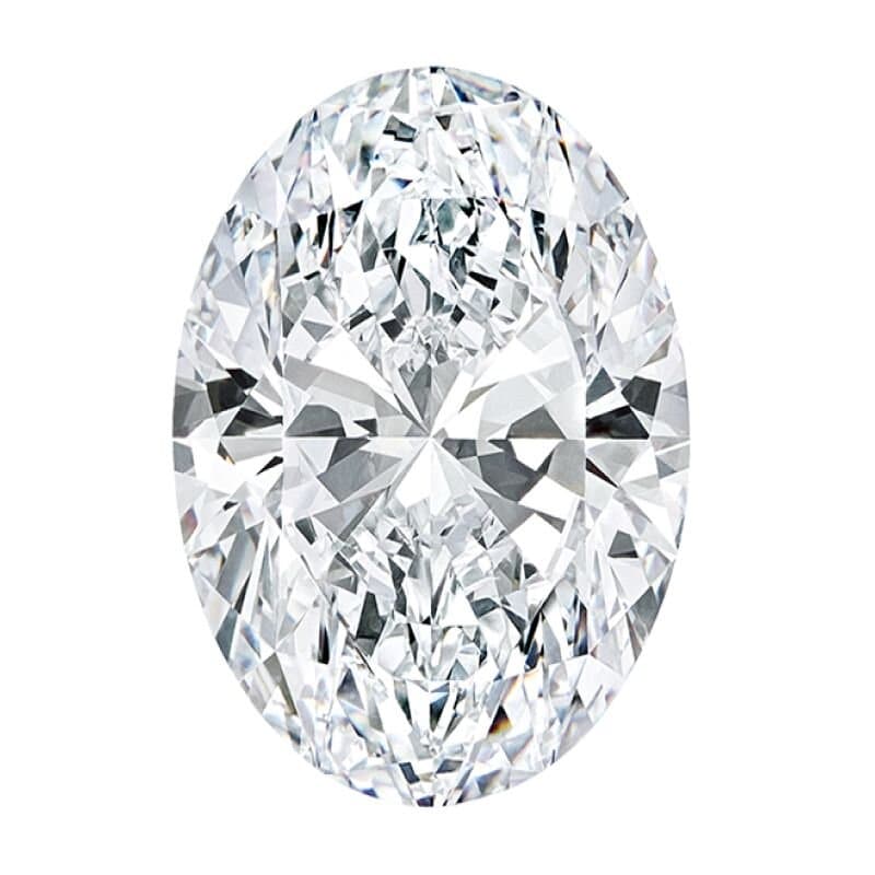 Oval cut diamond