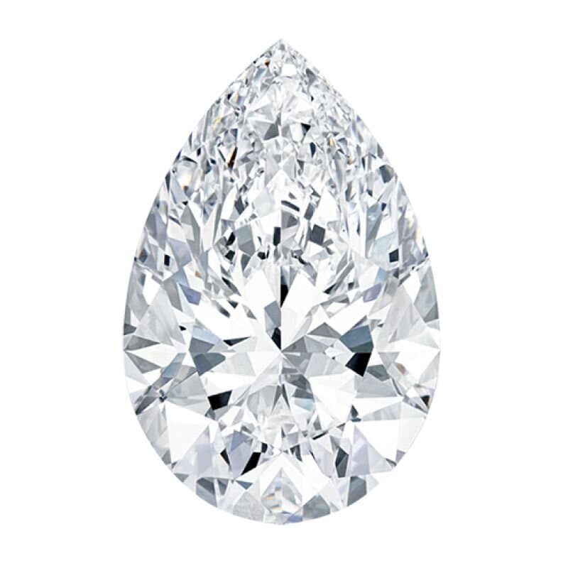 Pear cut diamond