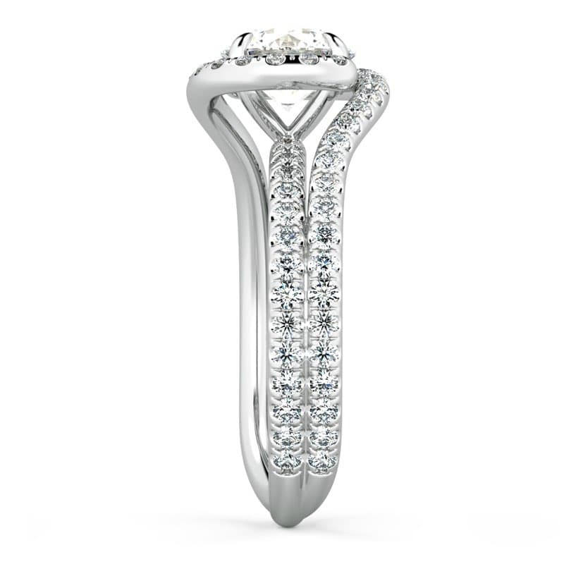 Abbraccio Unique Swirl Engagement Ring