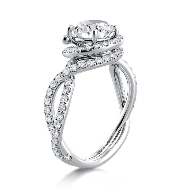Signature Abbraccio Swirl Engagement Ring