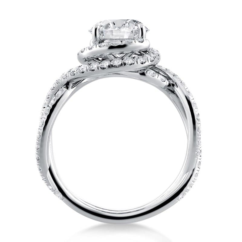 Signature Abbraccio Swirl Engagement Ring