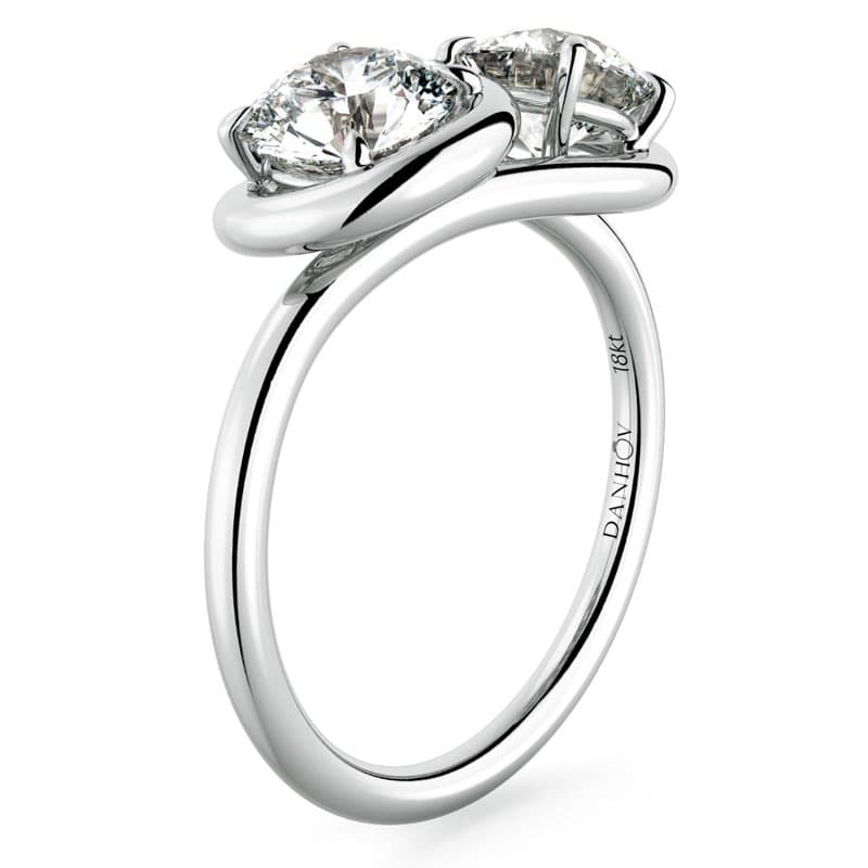 Abbraccio Infinity Single Shank Engagement Ring
