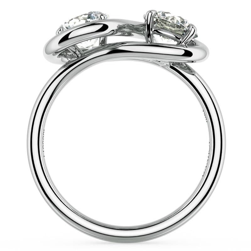 Abbraccio Infinity Single Shank Engagement Ring