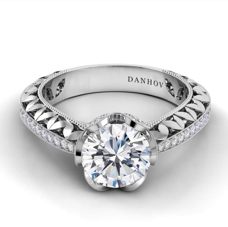 Petalo Floral Diamond Engagement Ring