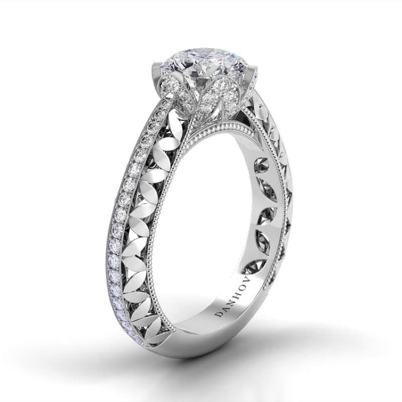 Petalo Floral Diamond Engagement Ring