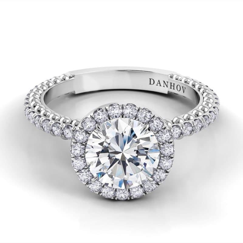 Petalo Round Diamond Engagement Ring