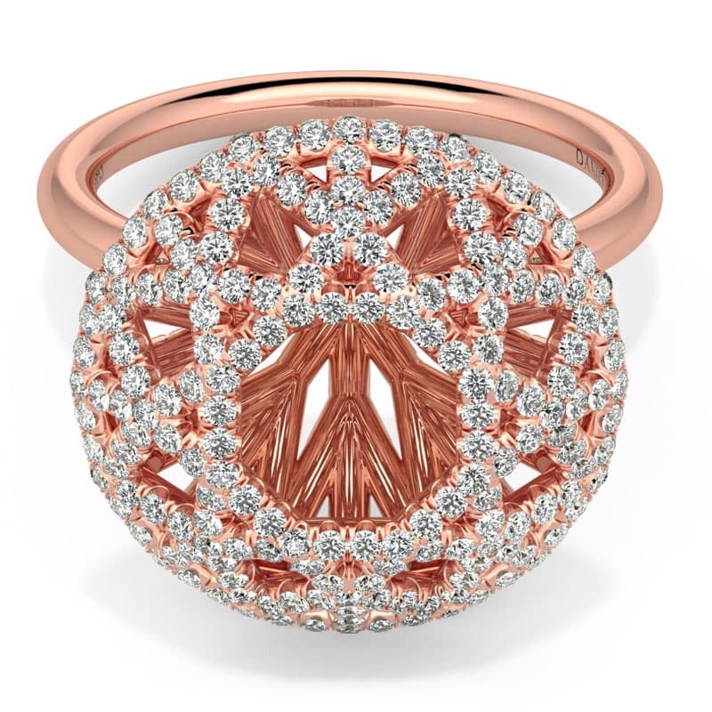 Diamante Round Fine Ring