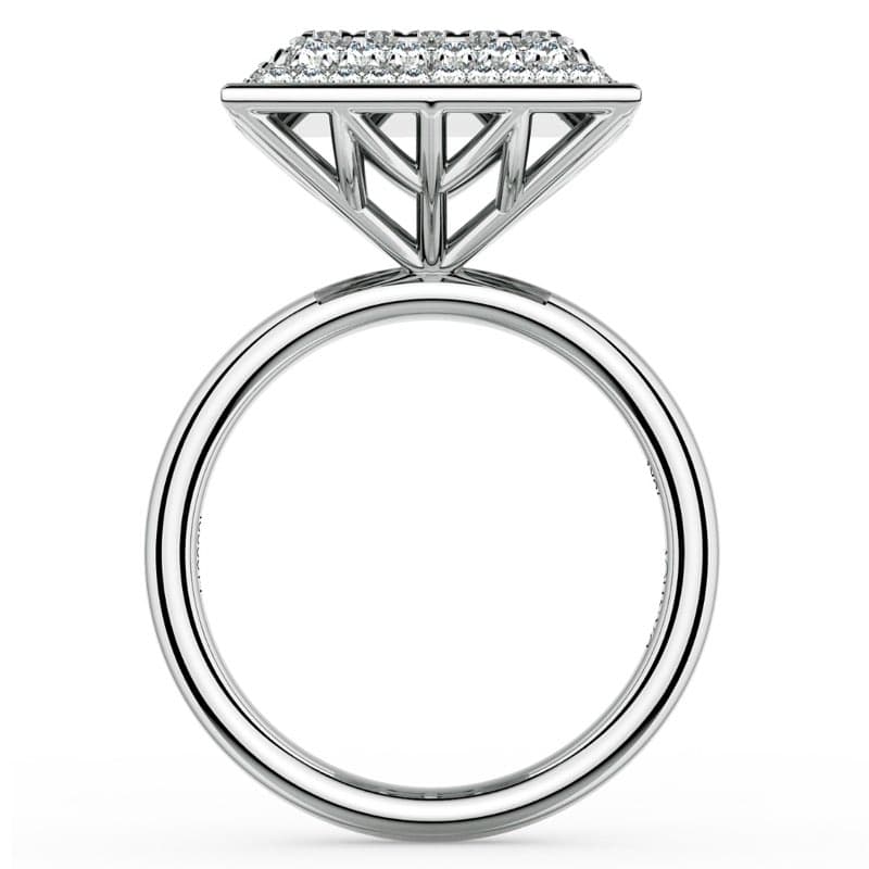 Diamante Cluster Princess Fine Ring