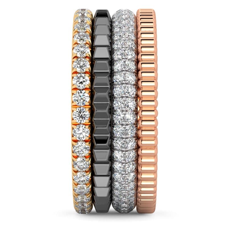 Fashion Band Four colors in one band in 14KT
