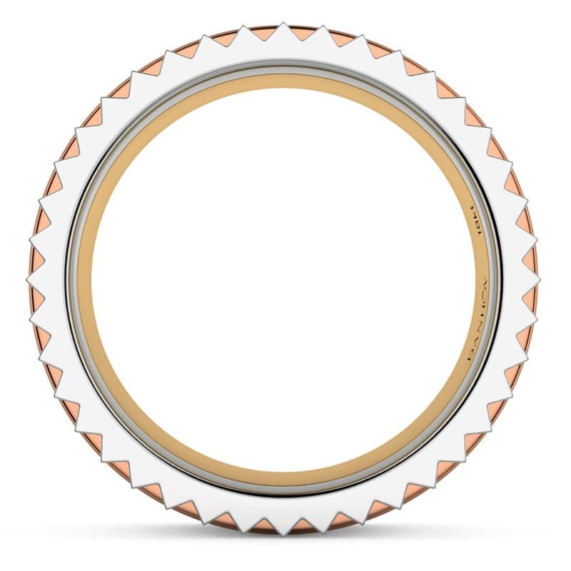 Fashion Band Four colors in one band in 18KT