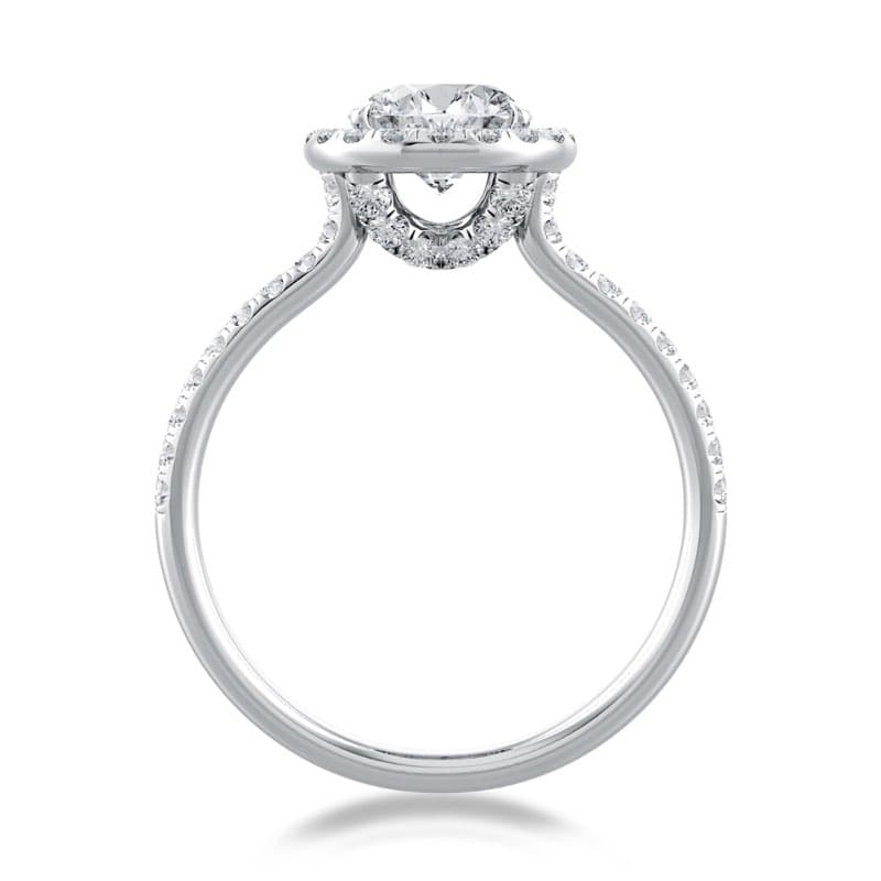 Per Lei Classic Halo Engagement Ring