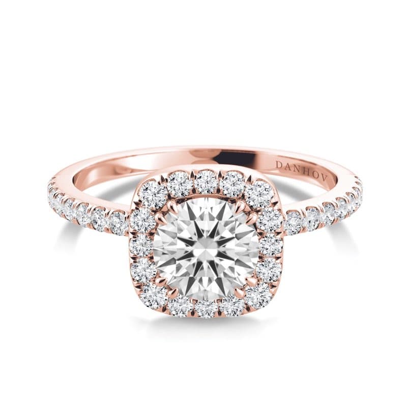 Per Lei Halo Engagement Ring