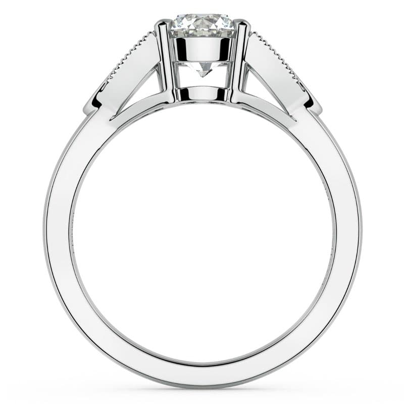 Norme de Estate Diamond Engagement Ring in 14k White