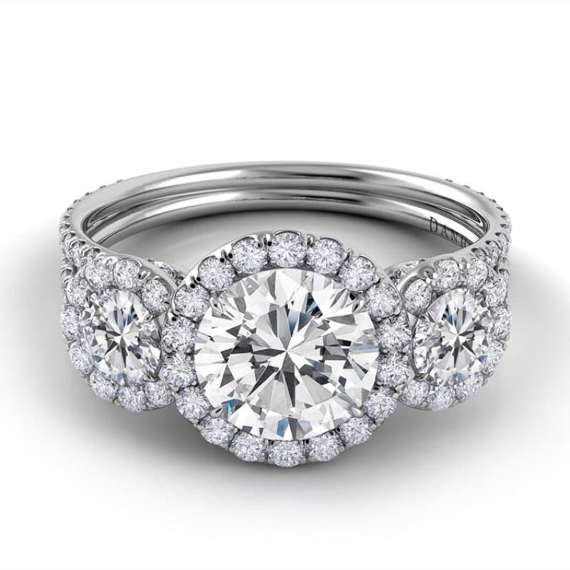 Solo Filo Unique Three Stone Engagement Ring