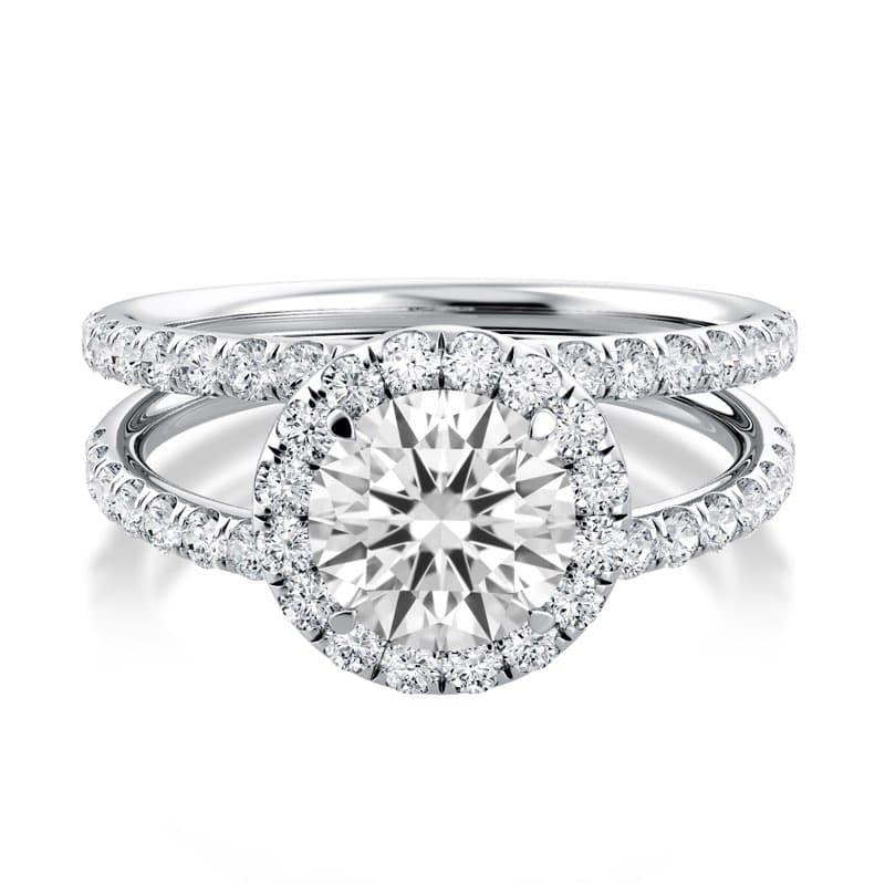 Solo Filo Engagement Ring Halo Setting