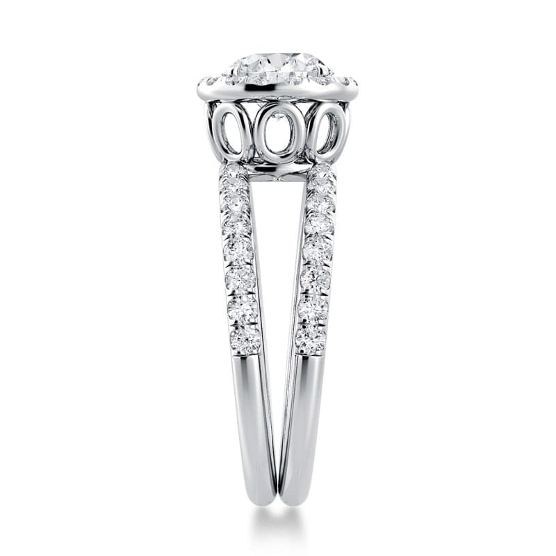 Solo Filo Engagement Ring Halo Setting