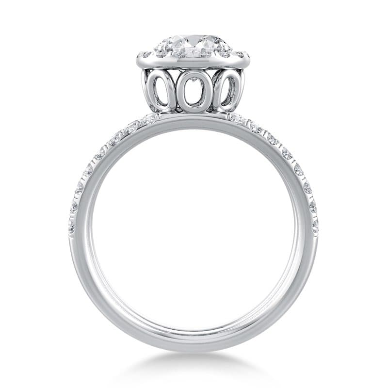 Solo Filo Engagement Ring Halo Setting
