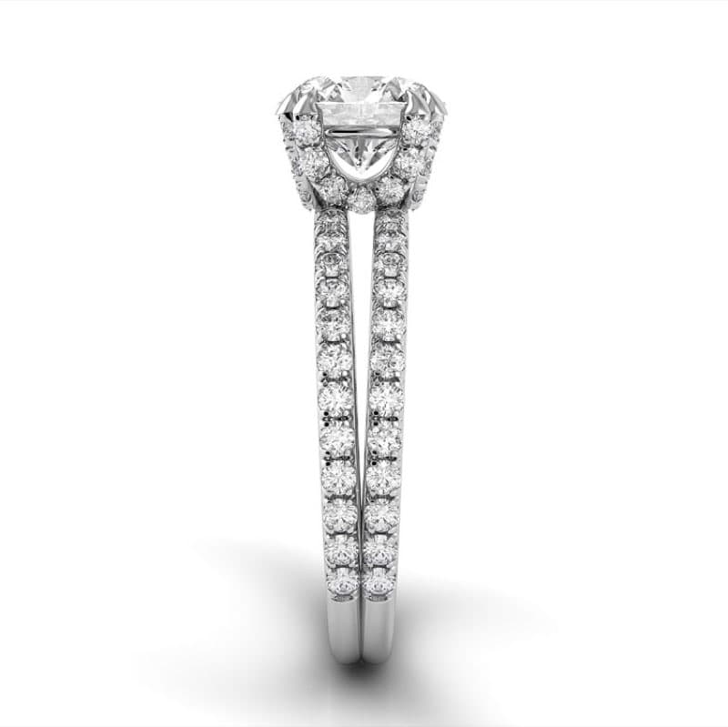 Solo Filo Double Shank Engagement Ring