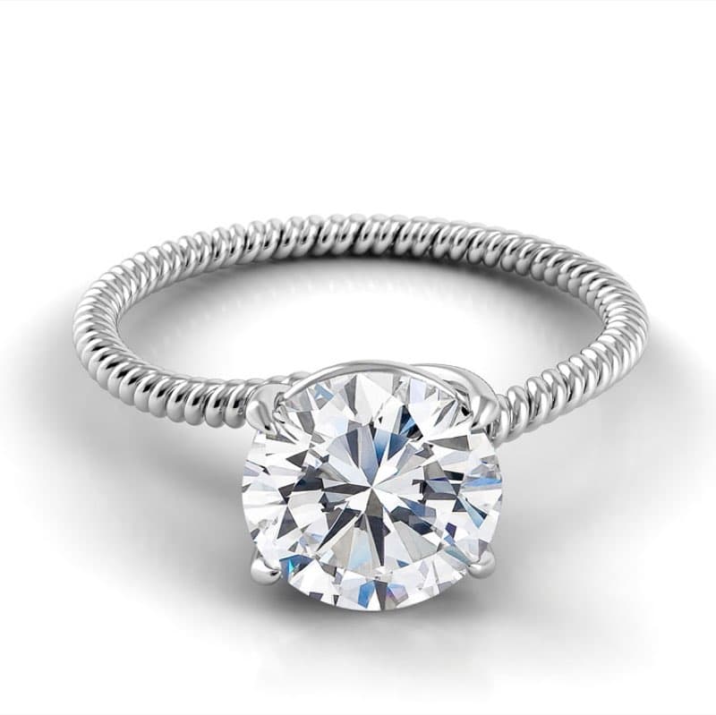 Eleganza Braided Designer Engagement Ring