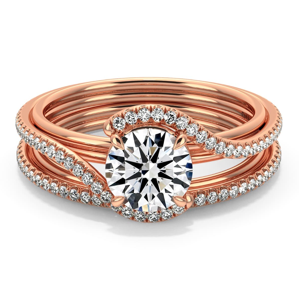 Abbraccio Handmade Diamond Engagement Ring