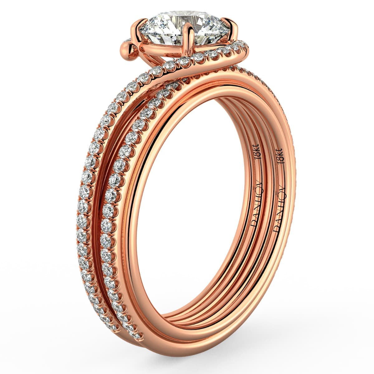 Abbraccio Handmade Diamond Engagement Ring