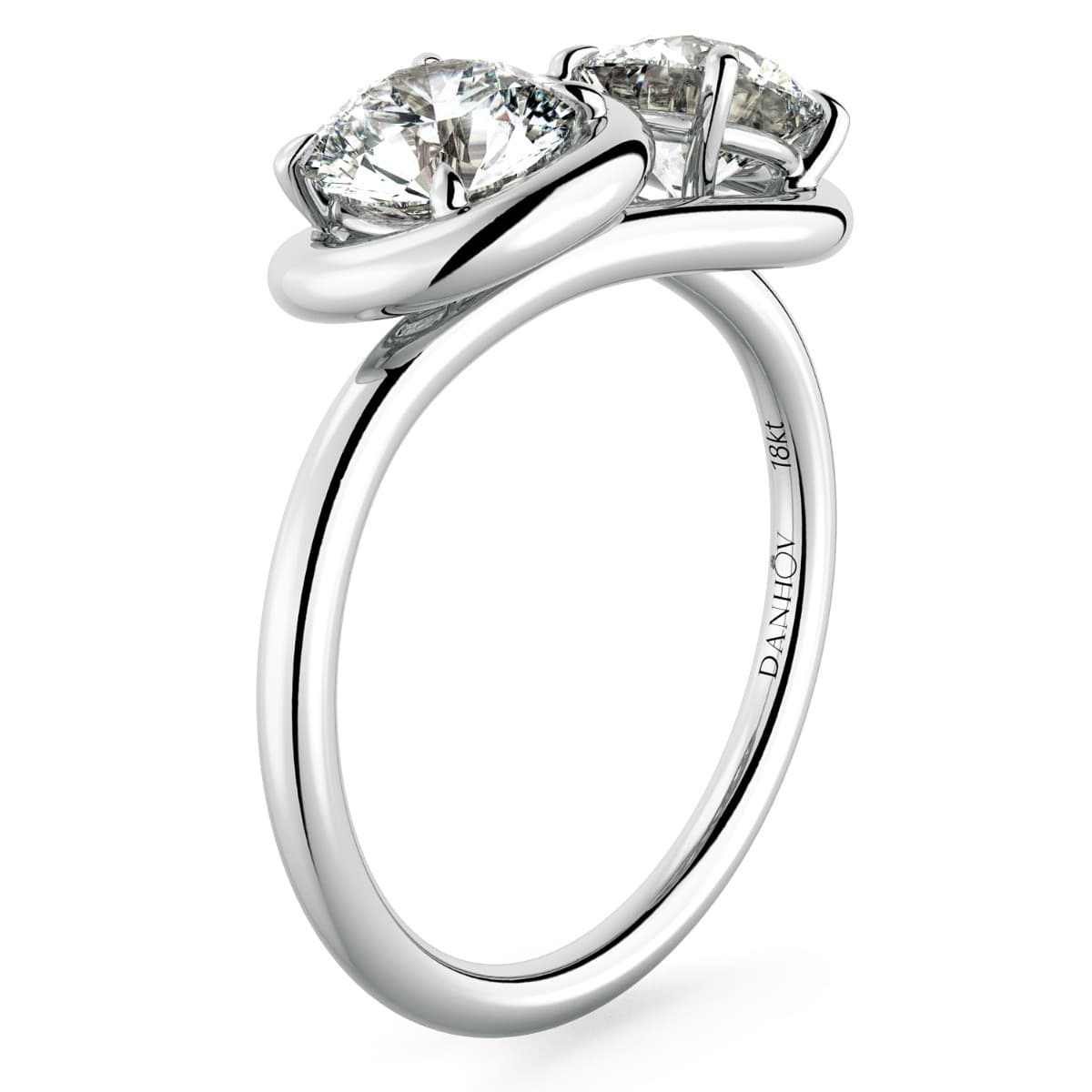 Abbraccio Infinity Single Shank Engagement Ring