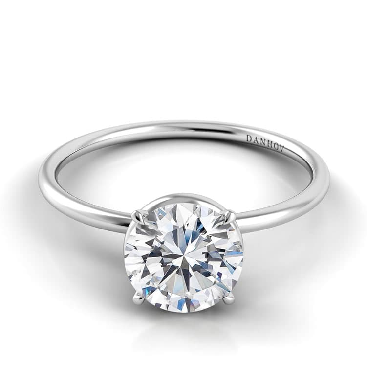 Classico Single Shank Designer Engagement Ring