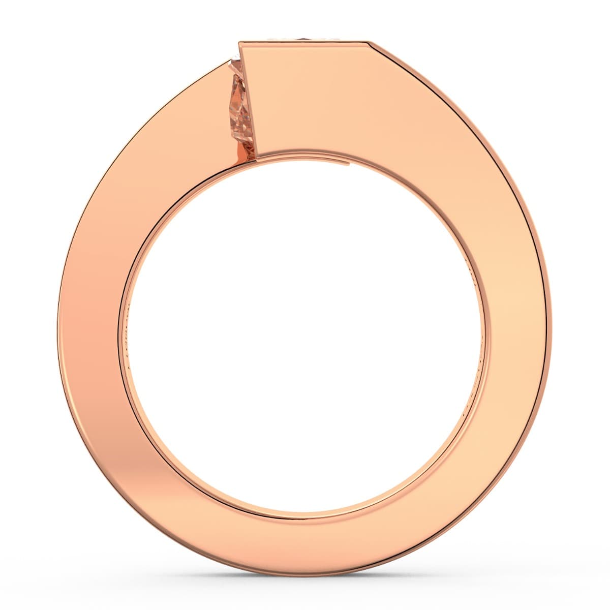 Cushion Diamond Tension Engagement Ring