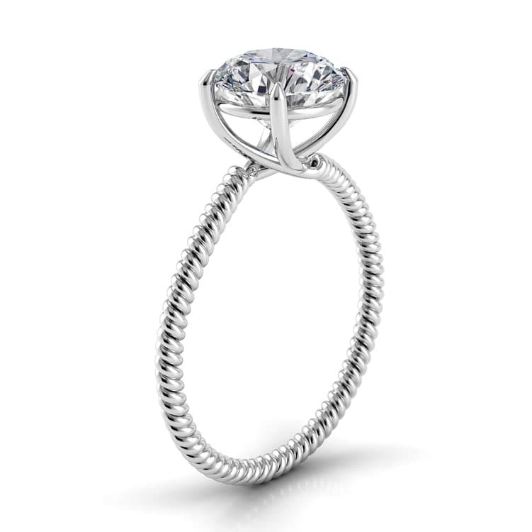 Eleganza Braided Designer Engagement Ring