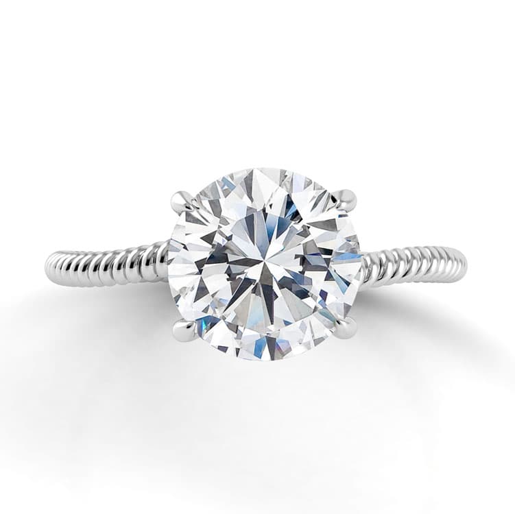 Eleganza Braided Designer Engagement Ring