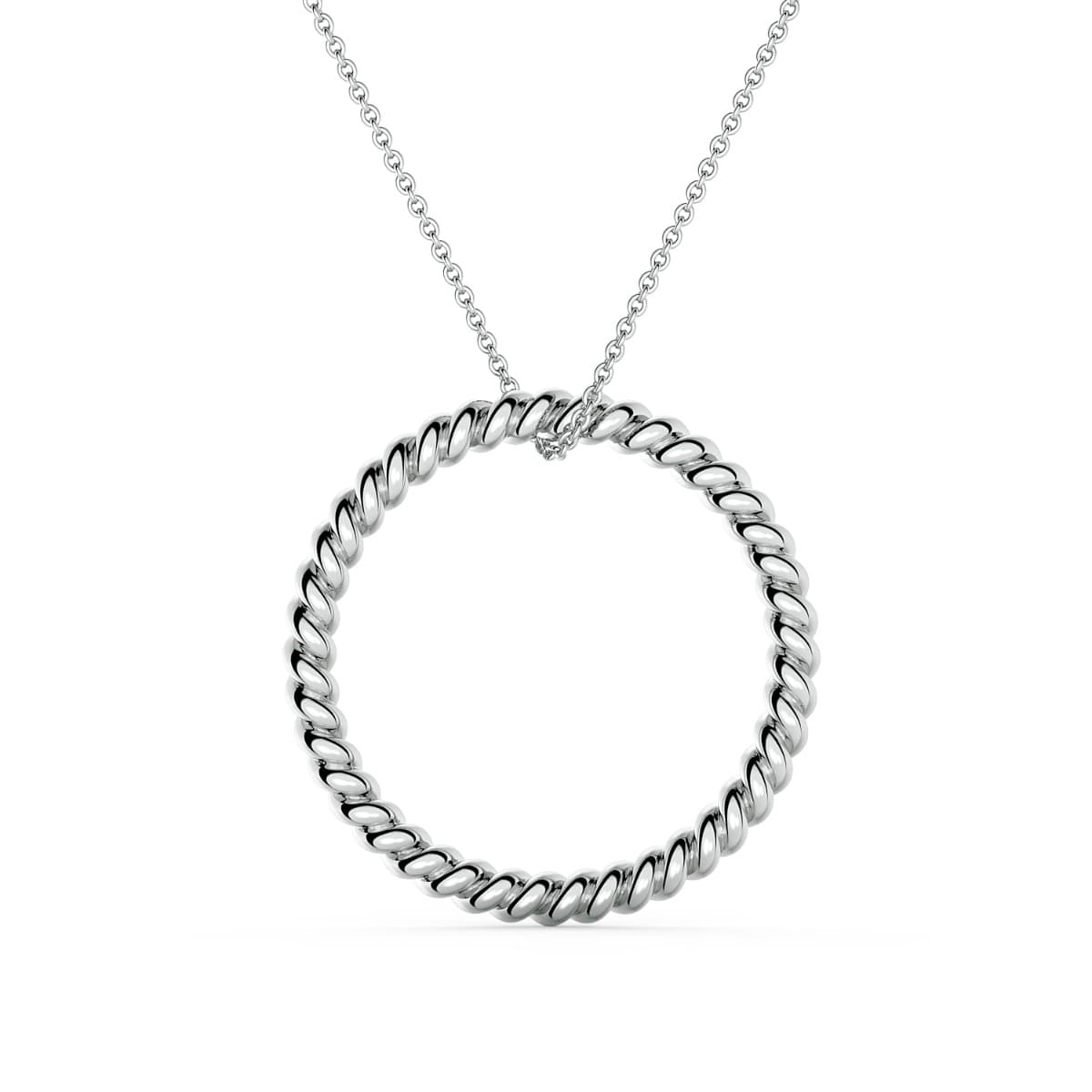 Eleganza Braided Round Pendant