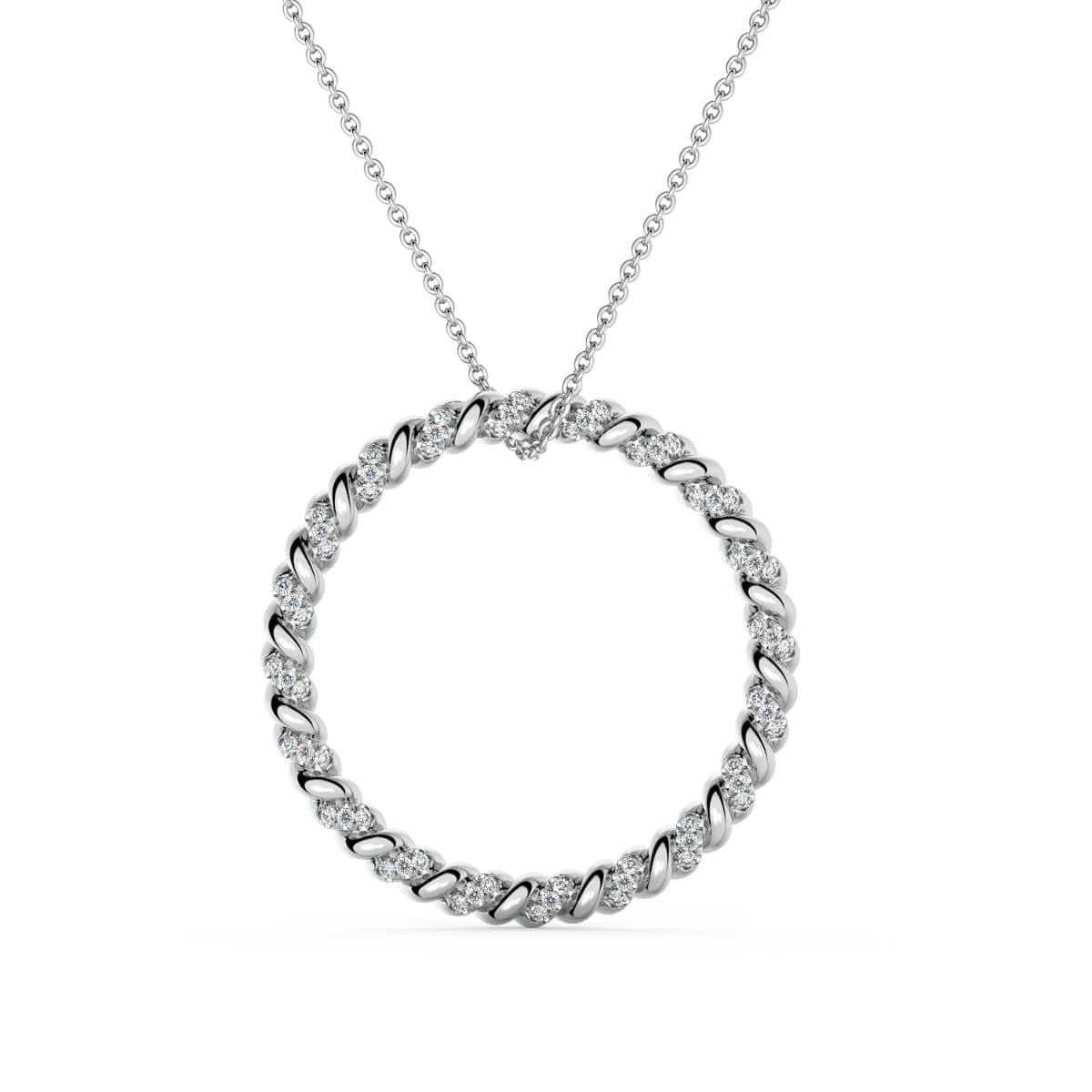 Eleganza Braided Round Pendant