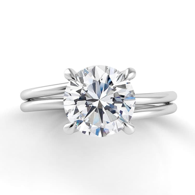 Eleganza Double Shank Engagement Ring