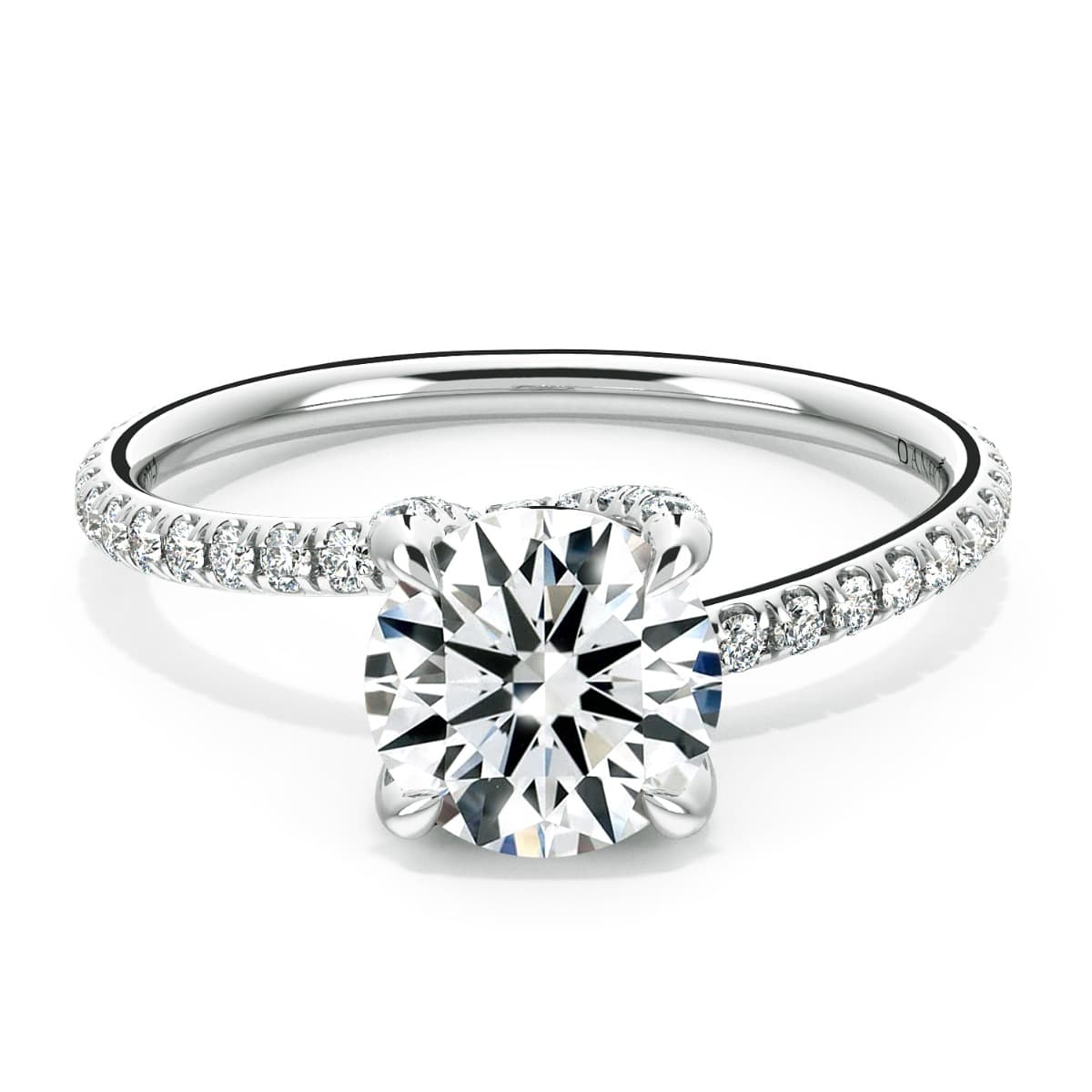 Eleganza Swirl Diamond Ring