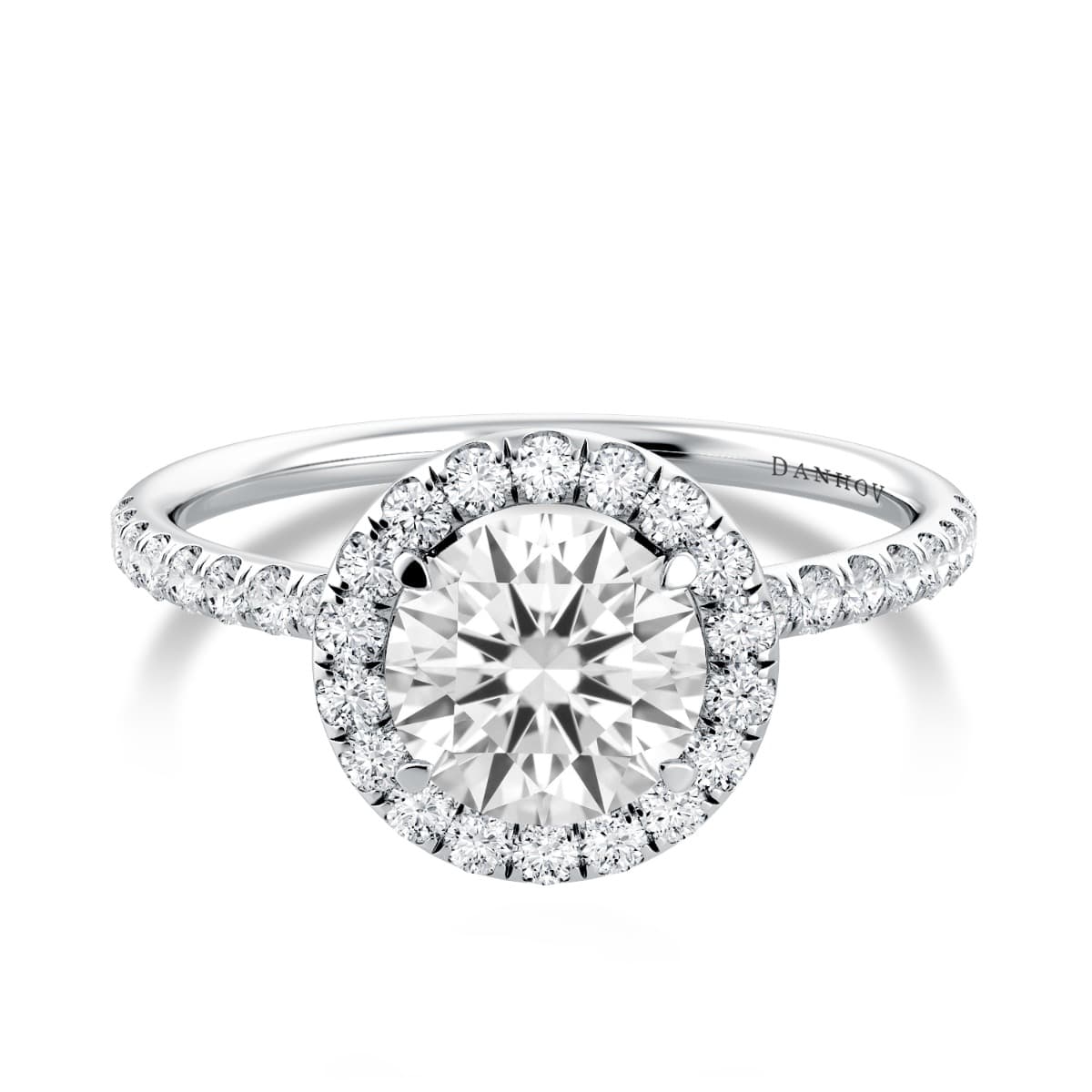 Per Lei Classic Halo Engagement Ring