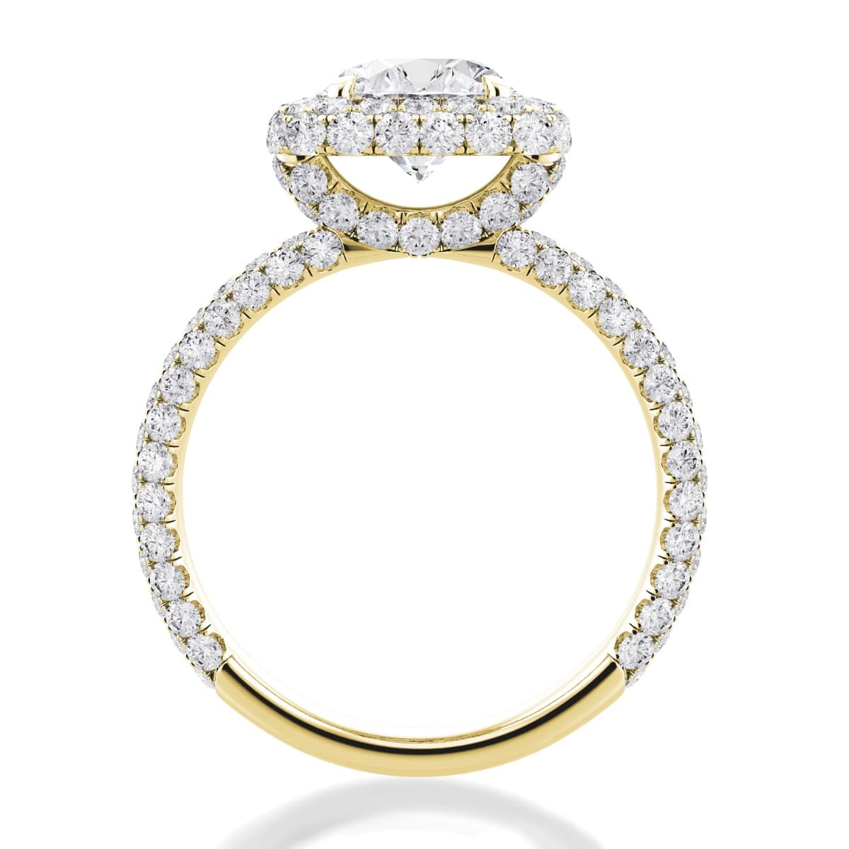 Per Lei Diamond Halo Engagement Ring