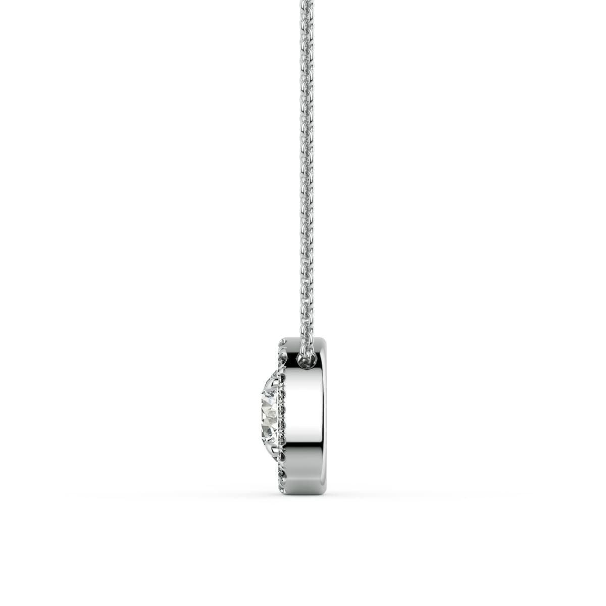 Per Lei Diamond Oval Pendant