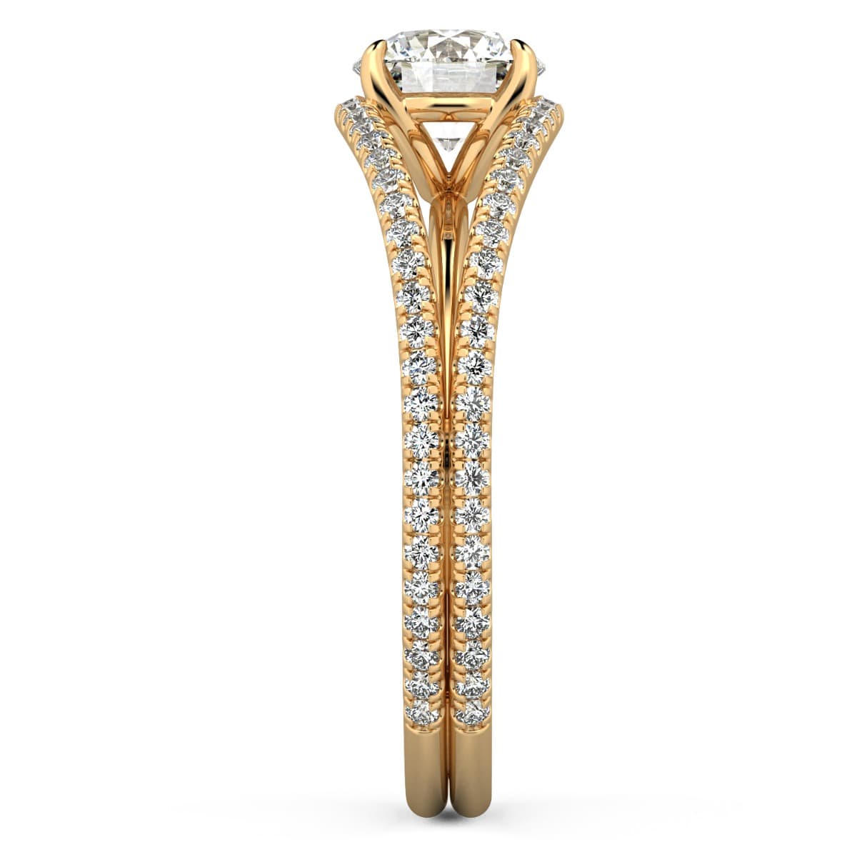 Per Lei Eagle Claw Prong Diamond Engagement Ring