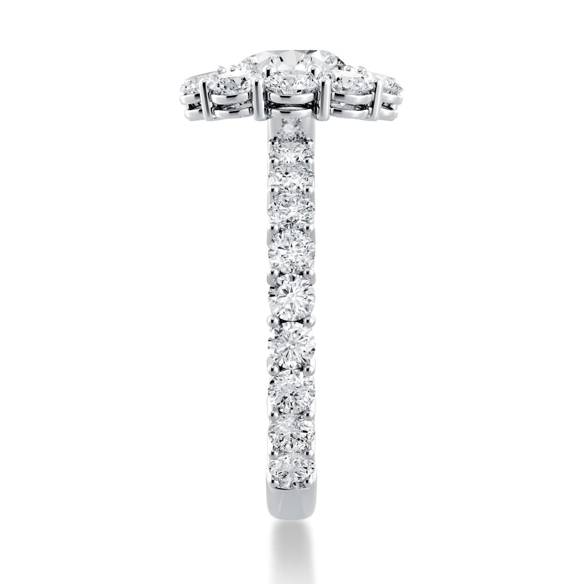 Per Lei Halo Diamond Engagement Ring