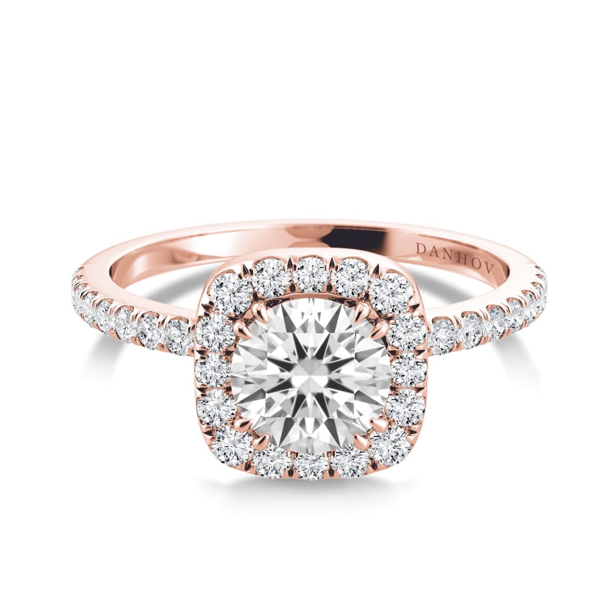Per Lei Halo Engagement Ring
