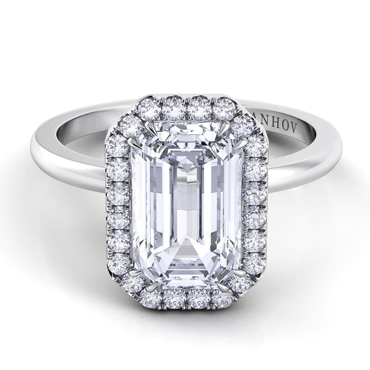Per Lei Single Shank Princess-cut Engagement Ring