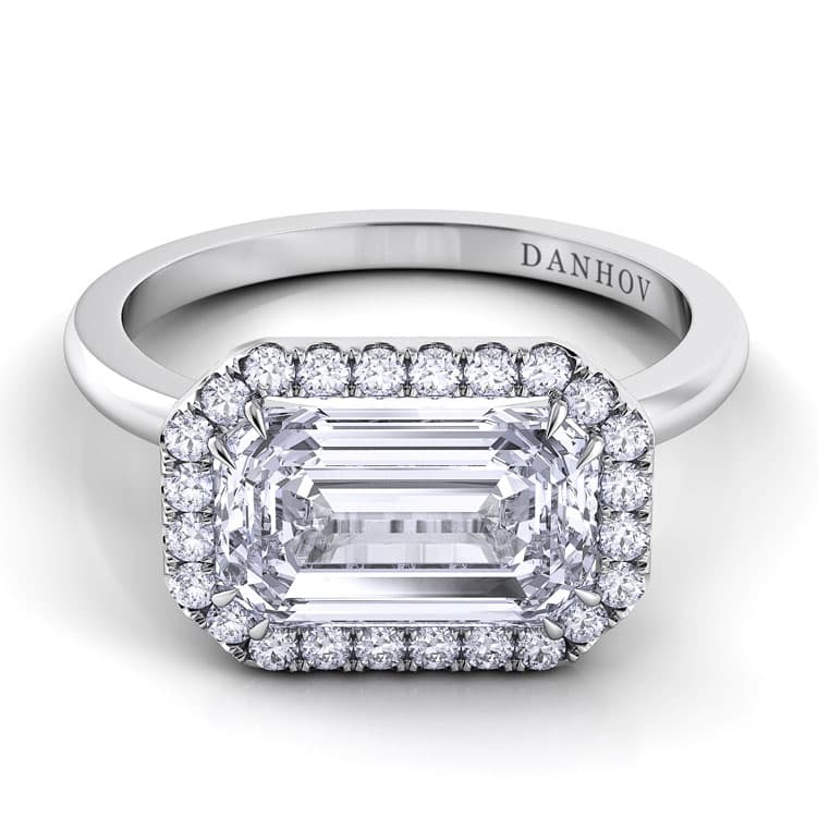 Per Lei Single Shank Princess-cut Engagement Ring