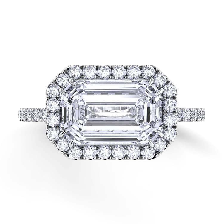 Per Lei Halo Diamond Engagement Ring