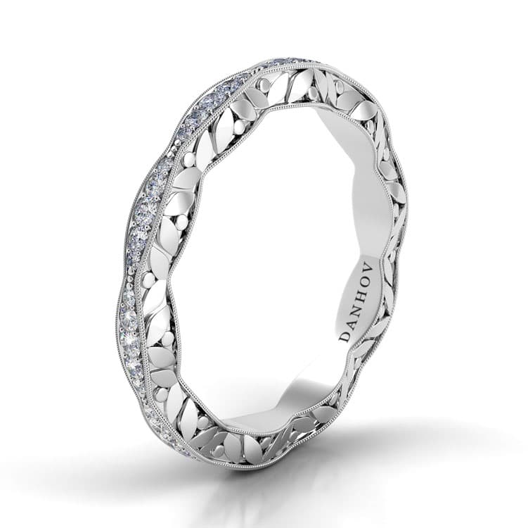 Petalo Curved Diamond Wedding Ring