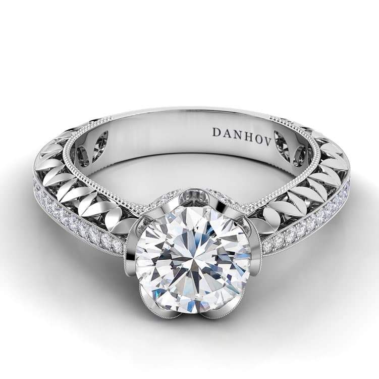 Petalo Floral Diamond Engagement Ring