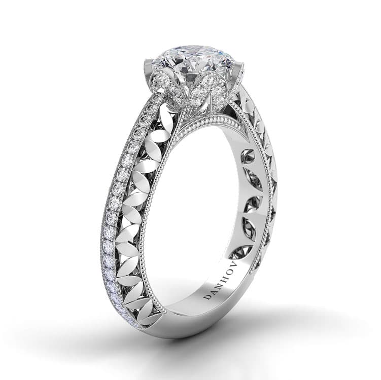 Petalo Floral Diamond Engagement Ring