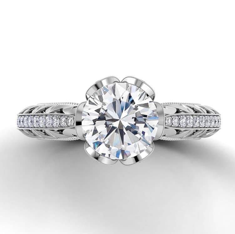 Petalo Floral Diamond Engagement Ring