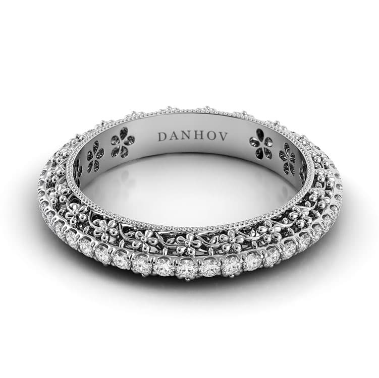 Petalo Floral Diamond Wedding Band