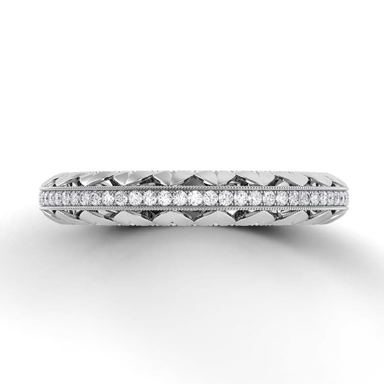 Petalo Floral Diamond Wedding Band